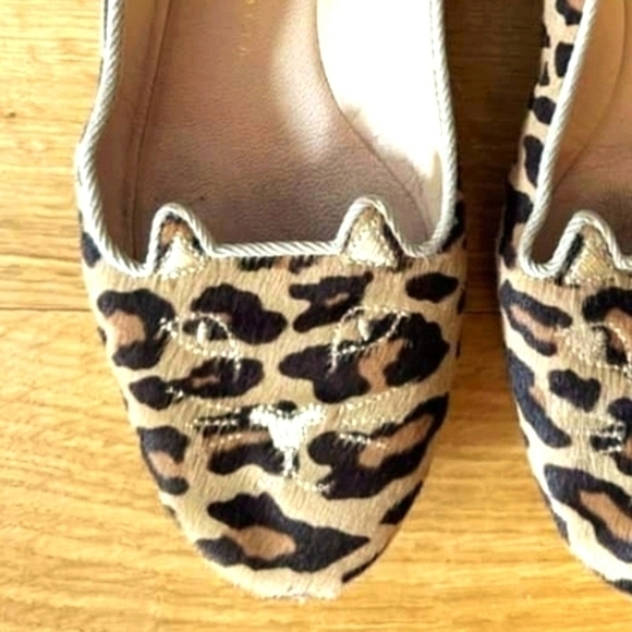 Charlotte Olympia kitty Leopard calf hair loafer Italy - Picture 7 of 16
